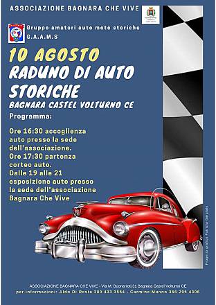 I* raduno auto storiche e bagnara castel volturno ce